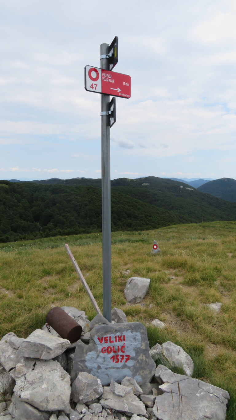 Vrh Veliki Golić 1577 m
